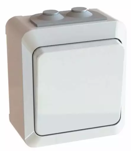 Etman pintakytkin 6 IP44 - Pinta-asennus rasiat ja kytkimet - 0009924 - 1