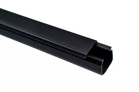 Harju asennuskanava 16x16x2000mm musta, tarralla - Johtokourut ja suojaputket - 0020784 - 1