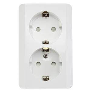 Harju Lumi pintapistorasia 2-os - Pinta-asennus rasiat ja kytkimet - 0009914 - 1