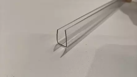 Muovilista U-profiili kirkas 6mm x 2100mm - Kennolevyt - 0019264 - 1