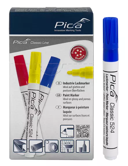 Pica Maalitussi sininen 2-4mm 10kpl - Merkkauskynät ja tussit - 0022324 - 1
