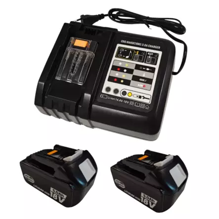 Tarvike starttipakkaus 2x5Ah + laturi - Työkaluakut ja -laturit - 0020104 - 1