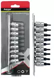 Amrox kuusio. ja torx-kärkihylsysarja 1/4" 9-os. - Hylsy- ja työkalusarjat - 0021924 - 1