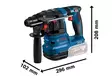Bosch Poravasara GBH 18V-22 + Pölynpoistojärjestelmä GDE 18V-12 runko + L-Boxx - Akkuporakoneet - 0018574 - 3