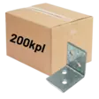 Kulmalevy 40x40x20x2,0mm 200kpl (LTK) - Kulmalevyt - 0022364 - 1