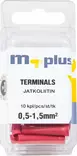 M+ jatkoliitin 0,5-1,5mm² punainen 10kpl - Johdot ja asennustarvikkeet - 0008264 - 1