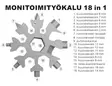 Monitoimityökalu 18 in 1 "snowflake" - Muut puukot ja monitoimityökalut - 0013004 - 2