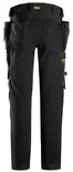 Snickers AllroundWork, 4-S stretch-työhousut riipputaskuilla musta 46 - Työhousut - 0020154 - 2