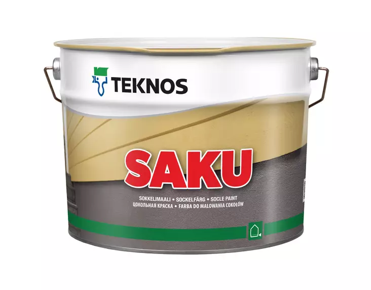 Teknos Sokkelimaali Saku A-Pohja 9L - Ulkomaalit - 0019894 - 1