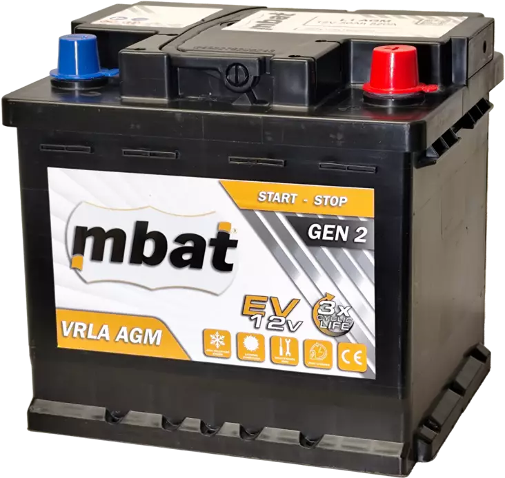 AGM Start-Stop 50Ah/520A 207x175x190/B3/-+ - Käynnistysakut - 0021534 - 1