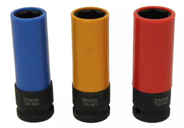 Alumiinivanne konehylsy 1/2", 3-os. - Hylsy- ja työkalusarjat - 0006684 - 1