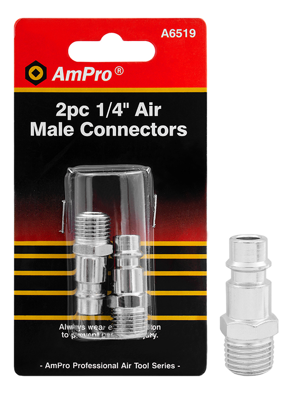 Ampro PI liitin 1/4" UK 2kpl - Paineilmaliittimet - 0006254 - 1