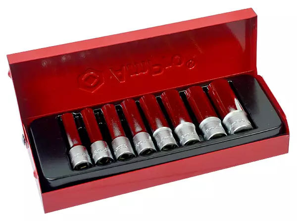 Amrox hylsysarja pitkä tuuma 1/4" 8-os - Hylsy- ja työkalusarjat - 0005454 - 1