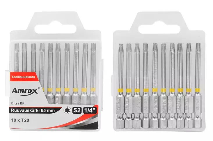 Amrox Kärkisarja TX20 x 65mm 10kpl - Ruuvauskärjet - 0021714 - 1