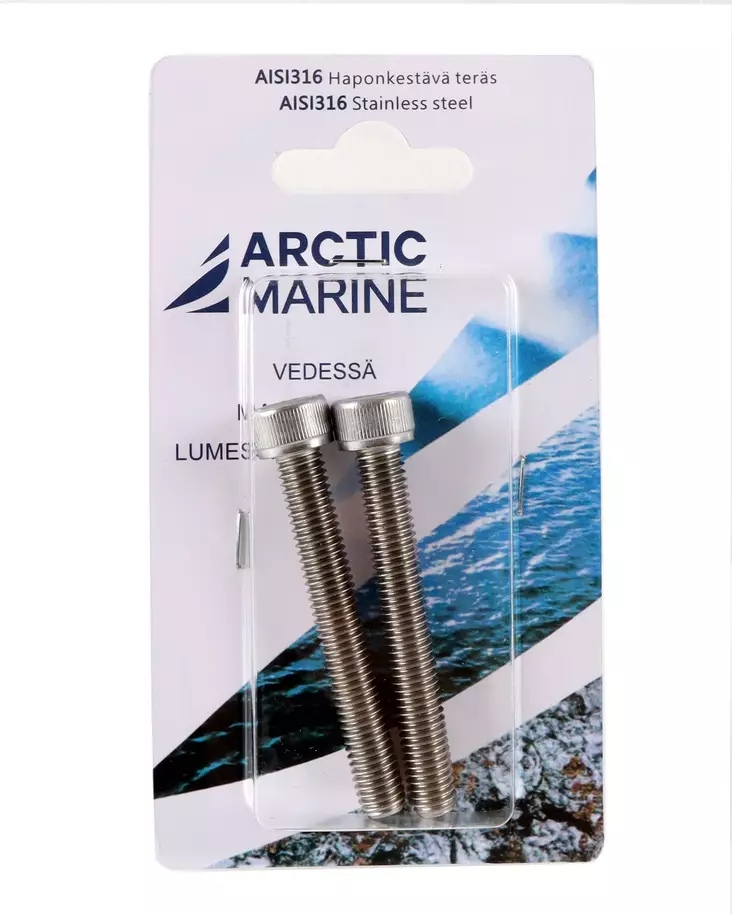 Arctic Marine Kuusiokoloruuvi M8x60mm, 2kpl - RST pultit ja mutterit - 0004414 - 1