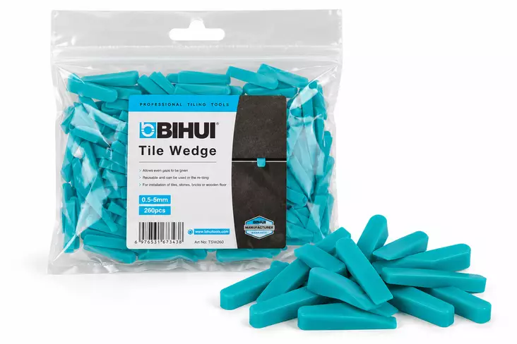 BIHUI Laattakiila 0,5-5,0mm 250kpl - Muuraus- ja laatoitustyökalut - 0022424 - 1