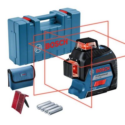 Bosch Linjalaser GLL 3-80 punainen - Risti-ja linjalaserit ja tarvikkeet - 0000594 - 1