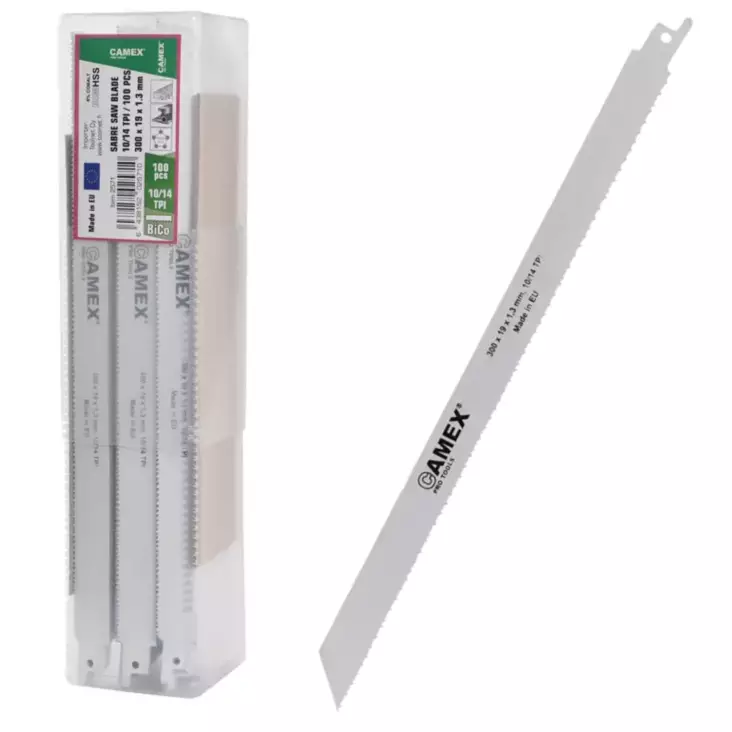 Camex Puukkosahanterä 300x19x1.3mm 100kpl - Puukkosahanterät puu/metalli - 0020464 - 1