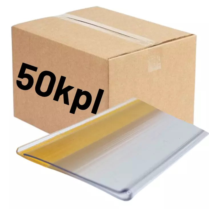 Etikettilista 26x895mm läpinäkyvä, suora, teippikiinnitys 50kpl - Kirjoitusvälineet - 0020324 - 1