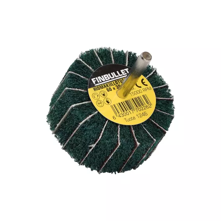 Finbullet hiomakiillotuslaikka 60x30x6mm - Liuskahiomalaikat, lamellilaikat - 0009464 - 1