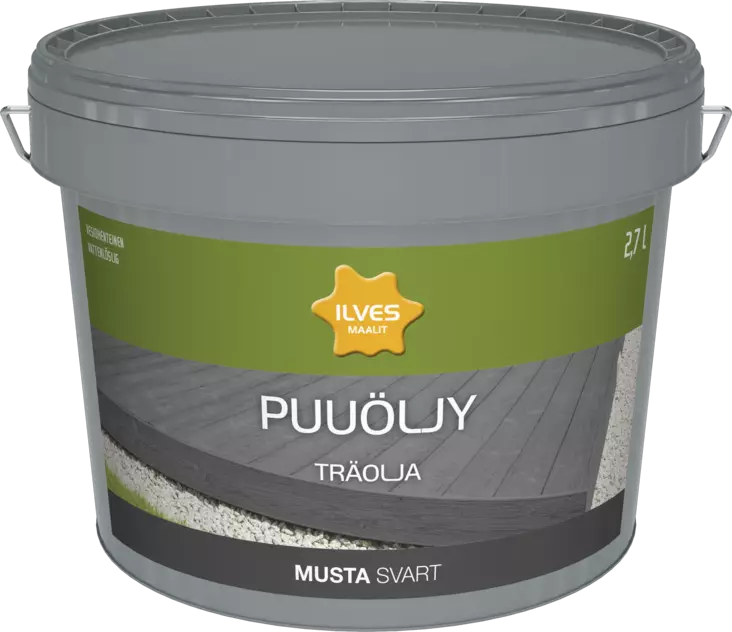 Ilves Puuöljy V musta 2,7L - Puuöljyt ja puunsuoja-aineet - 0007284 - 1