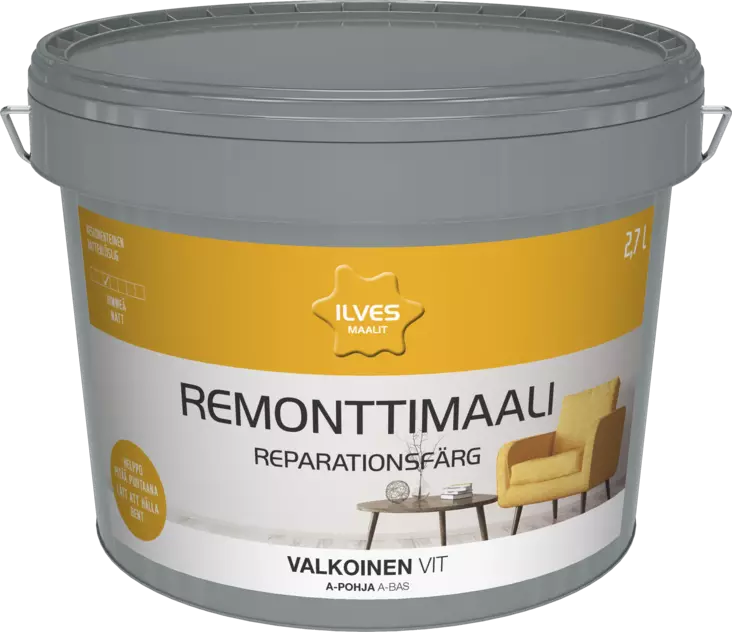 Ilves Remonttimaali A-pohja valkoinen 2,7L - Sisämaalit - 0007294 - 1