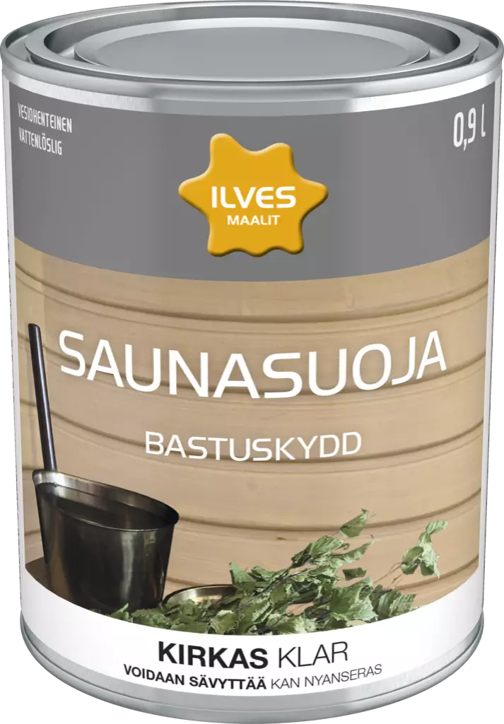 Ilves Saunasuoja Kirkas 0,9L - Saunan käsittelyaineet - 0007304 - 1