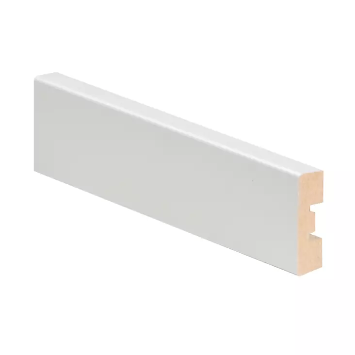 Jalkalista 12x42 MDF R2 valkoinen 3300mm - Jalkalistat - 0021174 - 1