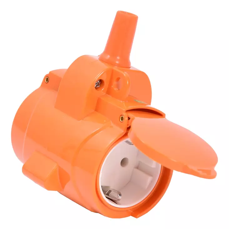 Jatkopistorasia 2-osainen roikanpää - Pistotulpat ja roikanpäät - 0009254 - 1