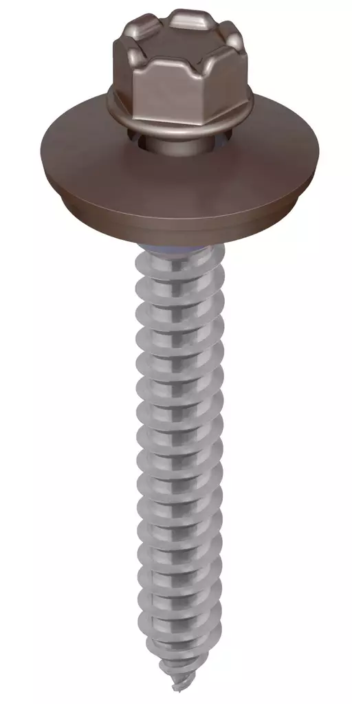 Kingi vaihtoruuvi 6,3 x 50, RR32 - Tumman ruskea, 100kpl - Kateruuvit - 0018444 - 1