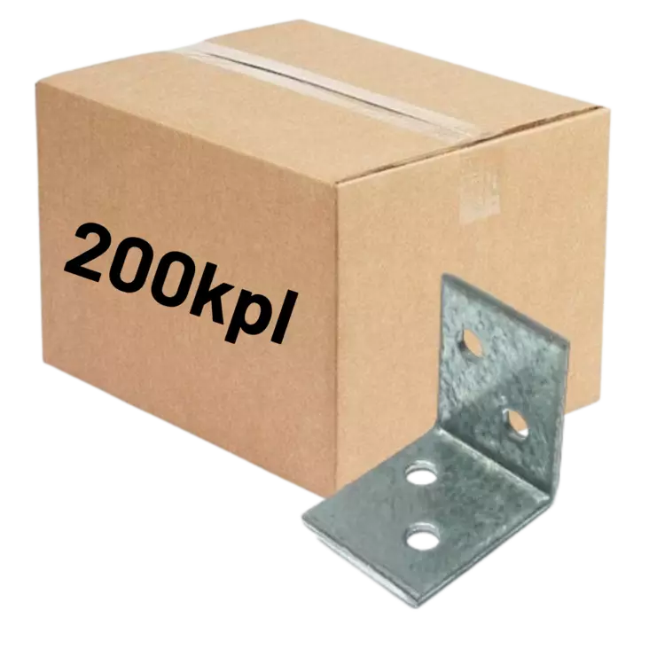 Kulmalevy 40x40x20x2,0mm 200kpl (LTK) - Kulmalevyt - 0022364 - 1