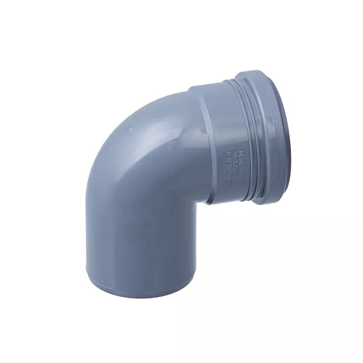 Kulmayhde 75mm 90 ast. jyrkkä. - 75mm viemäriosat - 0015004 - 3