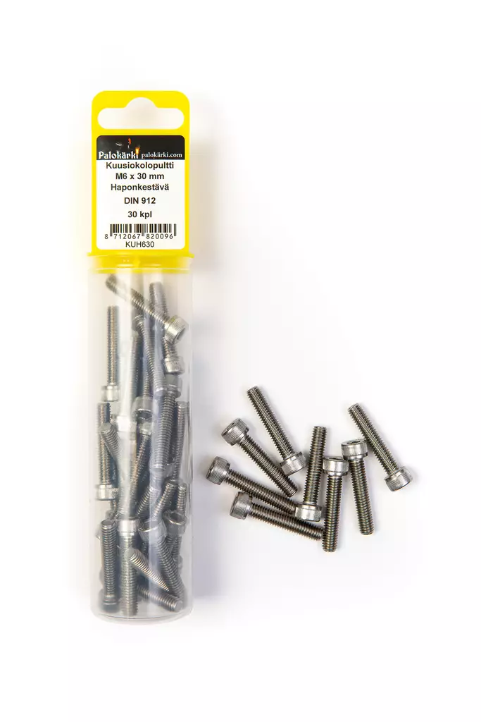 Kuusiokolopultti M6x30mm/30kpl haponk. - RST pultit ja mutterit - 0001624 - 2