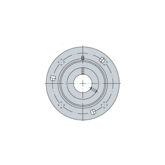 Laakeripesä PF207 pyöreä (1+1=pesä) - Laakeripesät - 0010784 - 1