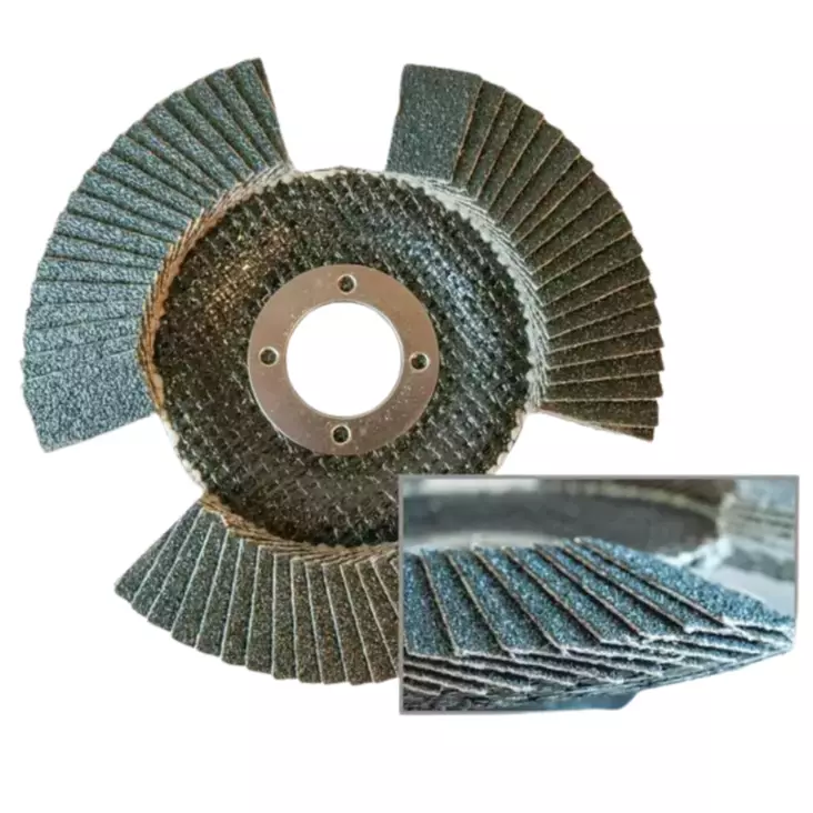 Lamellilaikka läpinäkyvä 125mm P60 - Liuskahiomalaikat, lamellilaikat - 0003554 - 1