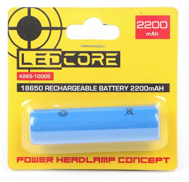 Ledcore 2200mAh Akku 1kpl - Taskulamput ja otsalamput - 0014514 - 1