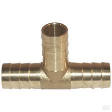 Letkuliitin T-kappale 6,5/6,5mm messinki - Puristusliittimet - 0012744 - 1