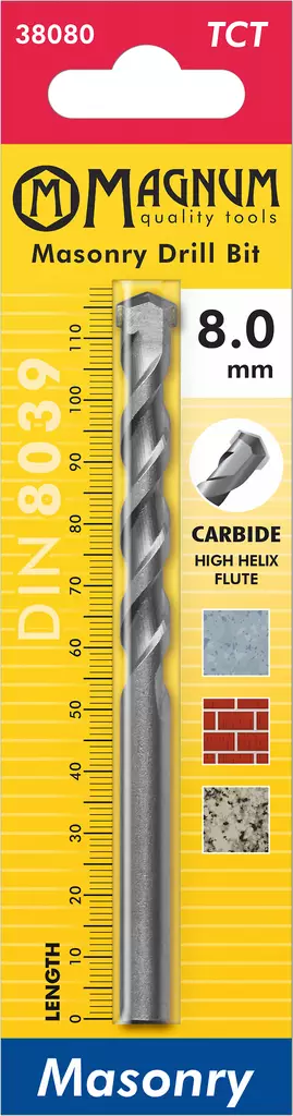 Magnum Kiviseinäporanterä 2kpl 3mm - Kiviporanterät - 0001364 - 1