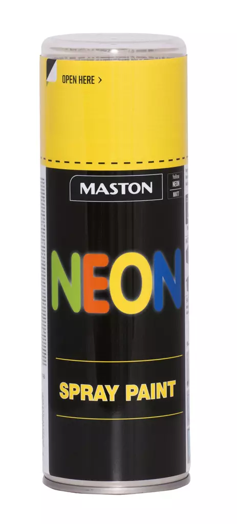Maston spraymaali NEON keltainen 400ml - Spraymaalit - 0000164 - 1