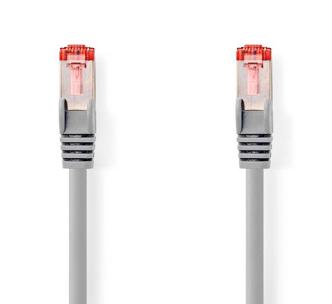 Nedis Cat 6 kaapeli RJ45 uros-RJ45 uros 15.0m harmaa - Tietokonetarvikkeet - 0007084 - 1