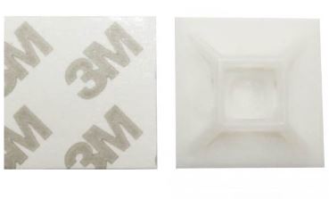 Nippusidekiinnike 28x28 mm 3M, 25 kpl, valkoinen - Nippusiteet ja kiinnikkeet - 0006594 - 1