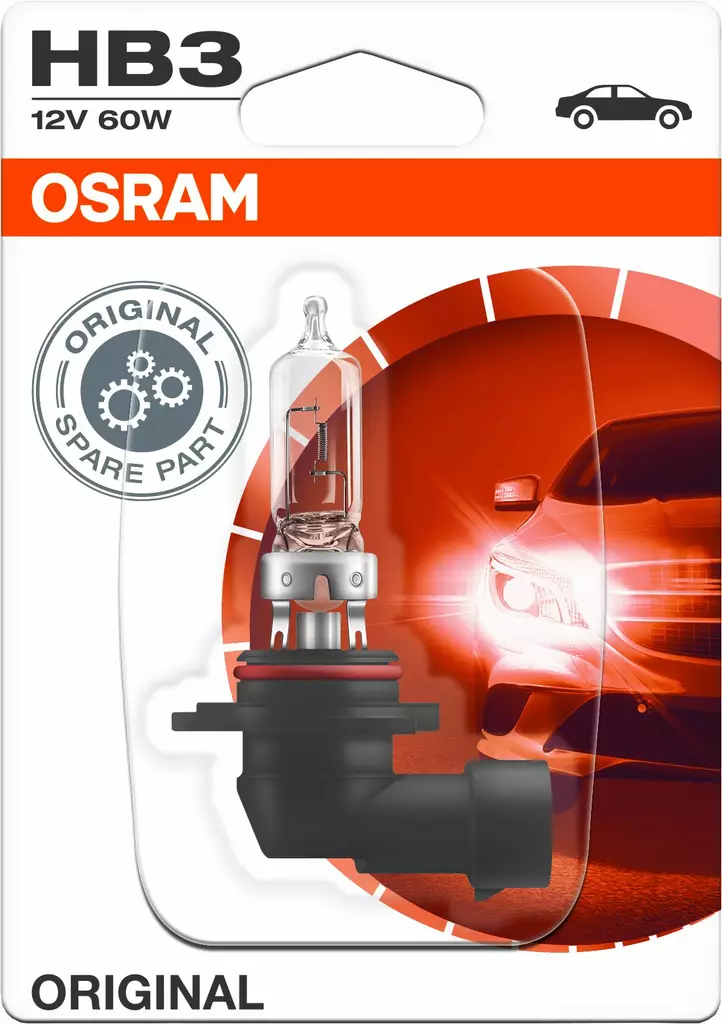 Osram Original 12V HB3 polttimo 60Wster 1kpl - Autopolttimot - 0008164 - 1