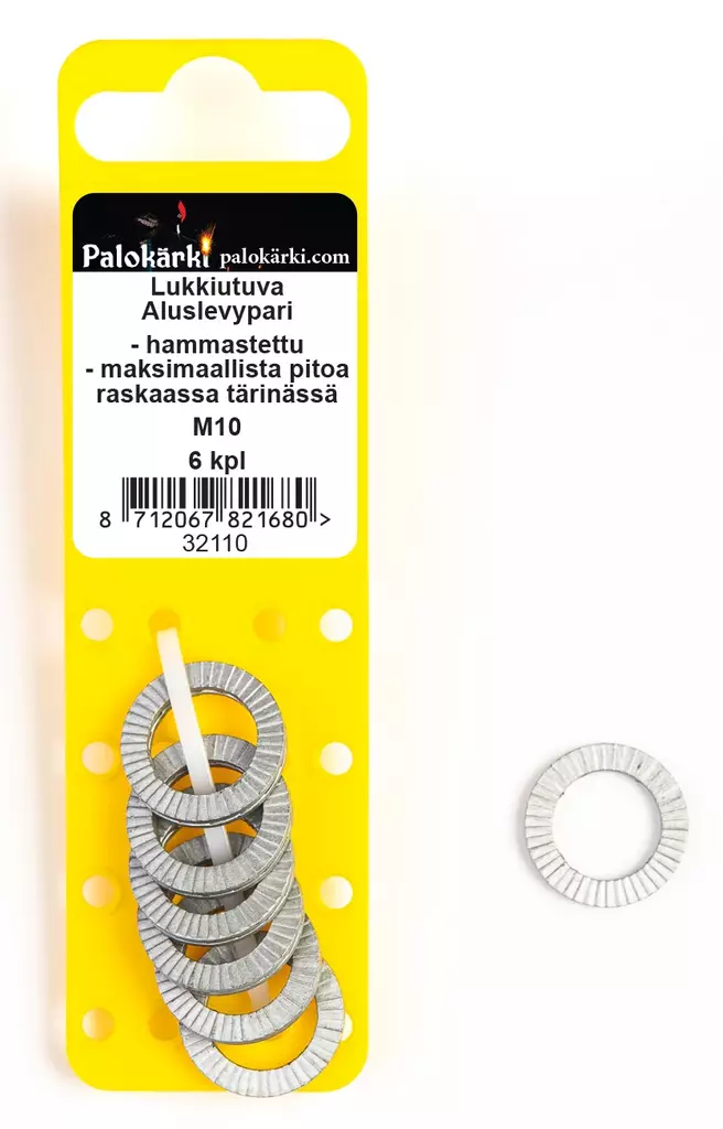 Palokärki Lukkiutuva Aluslevypari M10 6pr - Aluslevyt ja korilaatat - 0020634 - 1