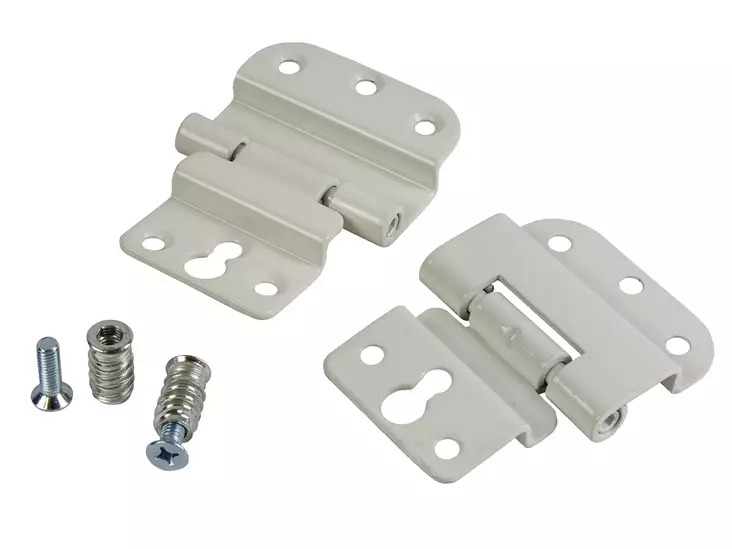 Pisla lehtisarana 70x50mm 2kpl valkoinen/taivutettu - Oven saranat - 0002144 - 1