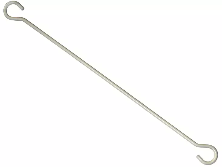Pisla ripustuskoukku 40cm teräs valkoinen - Katto- ja kulmakoukut - 0002194 - 1