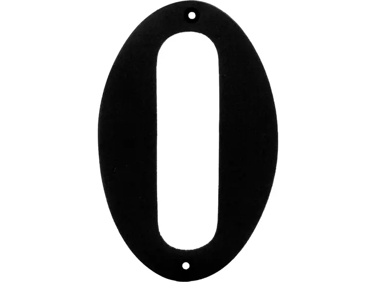 Pisla talonumero 144mm musta 0 - Talonumerot - 0002494 - 1