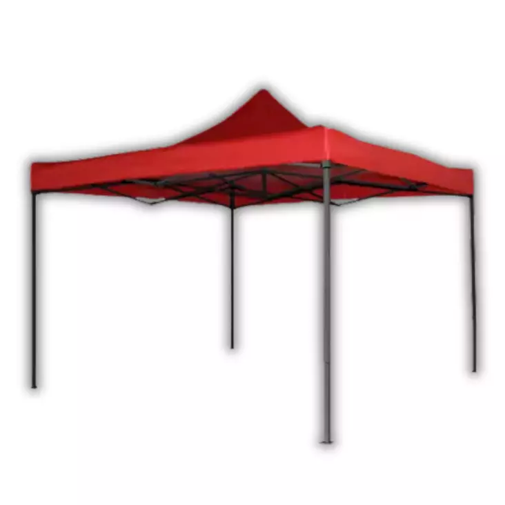 Pop-up-telttakatos 3x3m, punainen - Vapaa-aika - 0018404 - 1