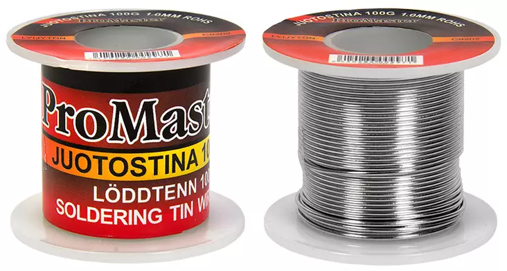 Promaster juotostina ROHS 1,0mm 100g - Juotoskolvit ja tarvikkeet - 0006284 - 1