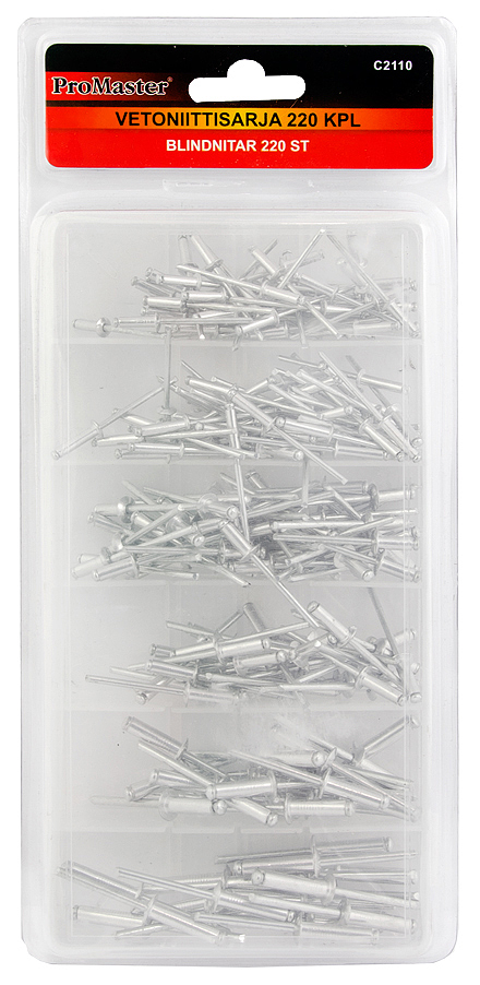 Promaster vetoniittisarja 220-os. - Vetoniitit ja niittimutterit - 0006024 - 1