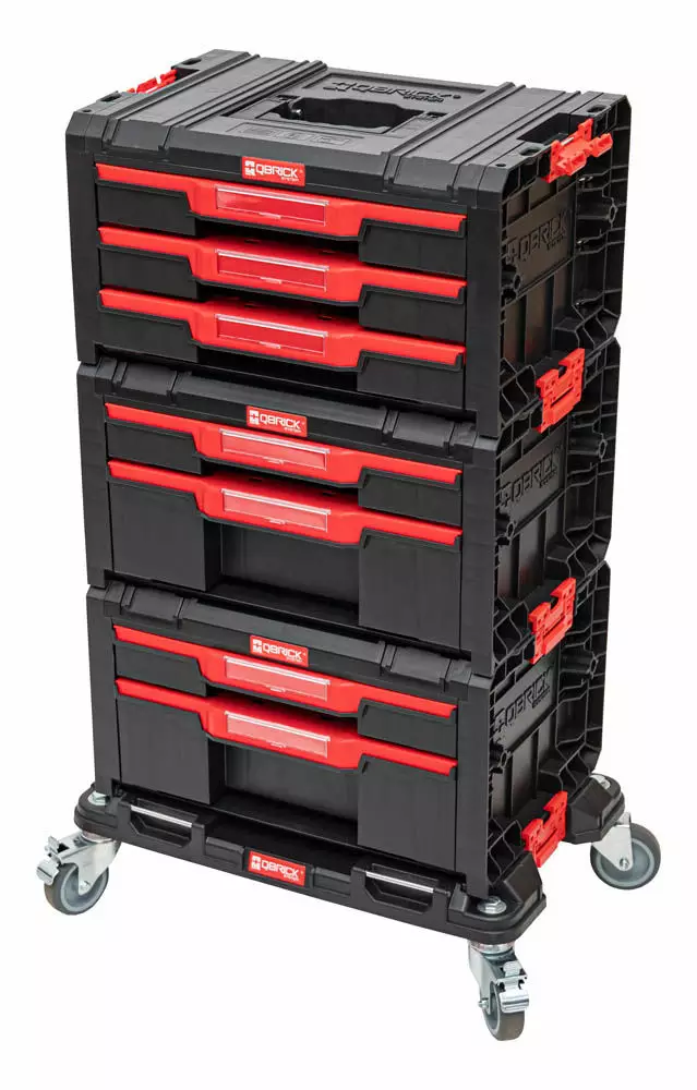 Qbrick System PRO Pakkitorni alustalla ja 7-laatikolla - Työkalupakit - 0019714 - 1